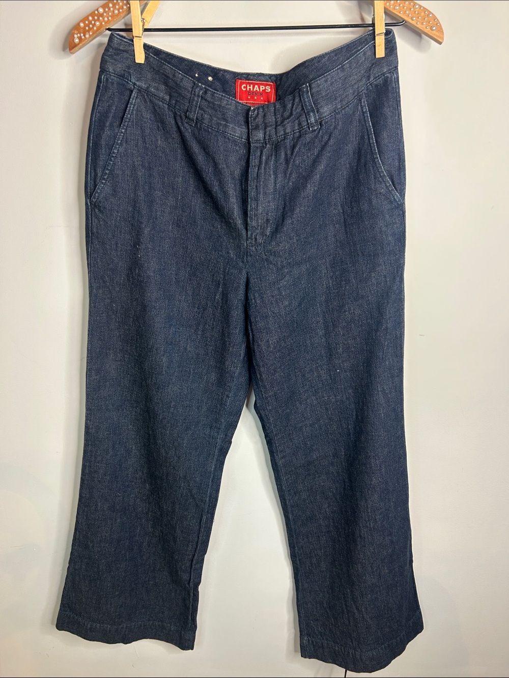 Chaps womens Navy Relaxed Straight Jeans